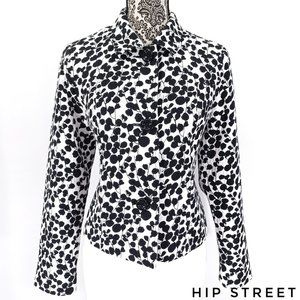 CHARTER CLUB Cotton Blend Woven Print Day Dinner Jacket PM